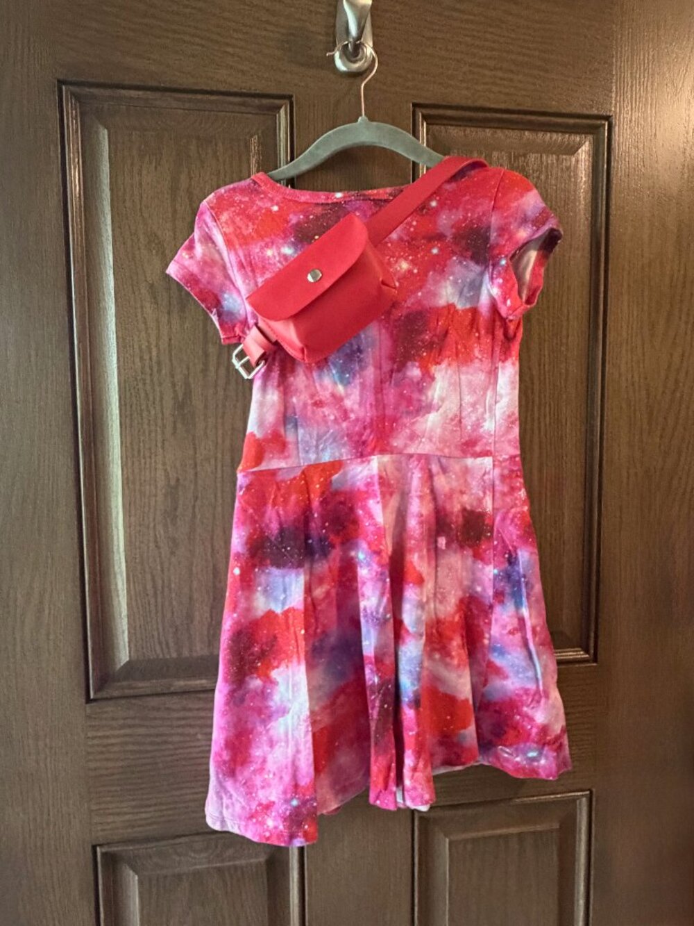 American Girl Luciana Vega Galaxy Dress Girl Size Complete Belt Pouch